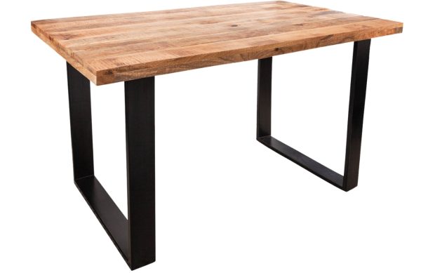 Moebel Living Masivní mangový jídelní stůl Fabio 140 x 80 cm  - Výška77 cm- Šířka 140 cm