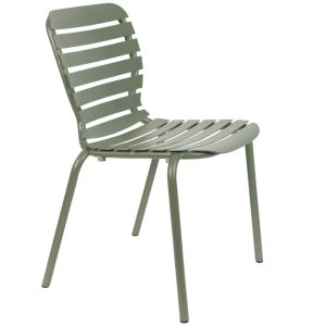 Zelená kovová zahradní židle ZUIVER VONDEL  - Výška82