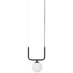 Nordic Design Černé kovové závěsné světlo Cattus 1  - Šířka30 cm- Výška 90 cm