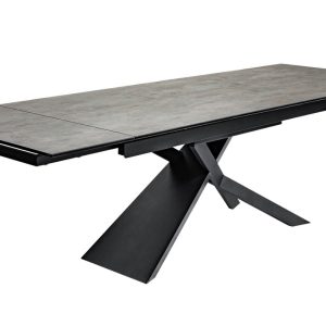 Moebel Living Keramický rozkládací jídelní stůl Marimor 180-260 cm x 90 cm imitace betonu  - Šířka180/220/260 cm- Výška 77 cm