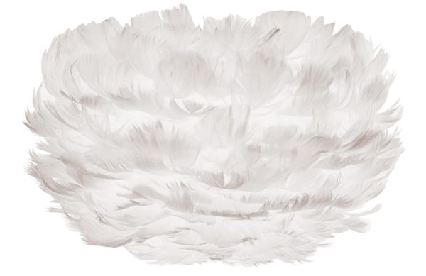 Umage Bílé závěsné světlo Eos Mini z pravých husích per Ø 35 cm  - Průměr35 cm- Výška 20 cm