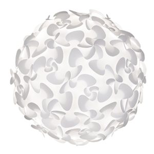 Umage Bílé plastové závěsné světlo Lora Medium Ø 45 cm  - Průměr45 cm- Výška 45 cm