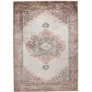 Růžový koberec s orientálními vzory DUTCHBONE Mahal 170x240 cm  - Šířka170 cm- Délka 240 cm