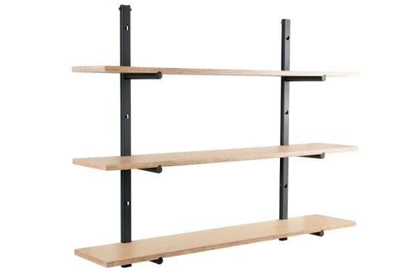 Přírodní nástěnný set polic ZUIVER BUNDY  - Výška90 cm- Šířka 115 cm