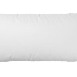 Bílý látkový polštář Kave Home Nyla 40 x 70 cm  - Výška15 cm- Šířka 70 cm