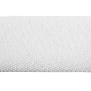Bílý látkový polštář Kave Home Sasa 33 x 90 cm  - Výška10 cm- Šířka 90 cm