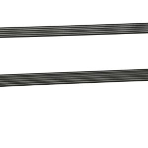 Hoorns Černý kovový botník Mahon 85x36  - Výška40 cm- Šířka 85 cm