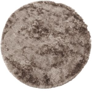 Hoorns Nugátově hnědý koberec Candy 200 cm  - Výška1 cm- Průměr 200 cm