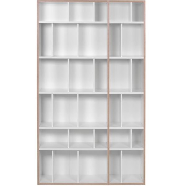 Bílá knihovna TEMAHOME Group 188 x 108 cm  - Výška188 cm- Šířka 108 cm