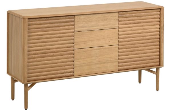 Dubová komoda Kave Home Lenon 155 x 45 cm  - Výška86 cm- Šířka 155 cm