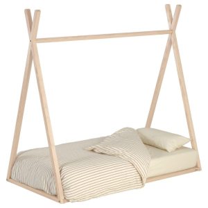 Dřevěná dětská postel Kave Home Maralis 70 x 140 cm  - Výška144 cm- Šířka 151 cm