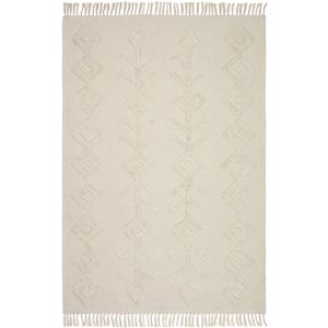 Béžový bavlněný koberec Kave Home Felipa 140 x 200 cm  - Výška1 cm- Šířka 140 cm