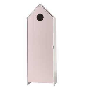Růžová lakovaná šatní skříň Vipack Casami 171 cm  - Výška171