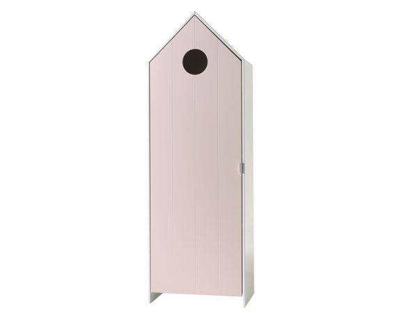 Růžová lakovaná šatní skříň Vipack Casami 171 cm  - Výška171