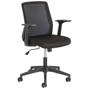 Černá látková kancelářská židle Kave Home Nasia  - Výška88-98 cm- Šířka 61 cm