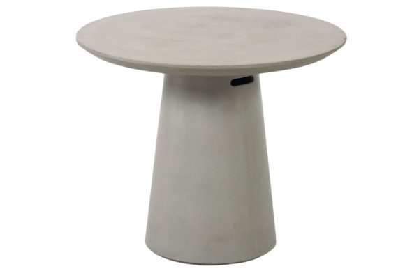 Šedý betonový zahradní stůl Kave Home Itai 90 cm  - Výška74 cm- Deska Cement