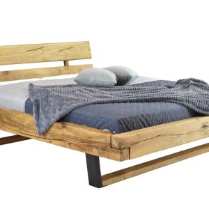 Woody Masivní dubová postel Luna 180 x 200 cm  - Výška80 cm- Šířka 198 cm