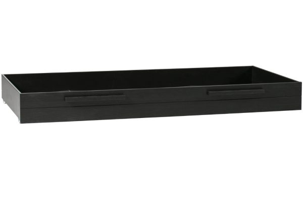 Hoorns Černá borovicová zásuvka k posteli Koben  - Výška21 cm- Šířka 198 cm