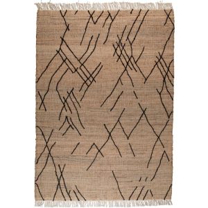 Béžový jutový koberec DUTCHBONE ISHANK 200 x 300 cm  - Šířka300 cm- Hloubka 200 cm