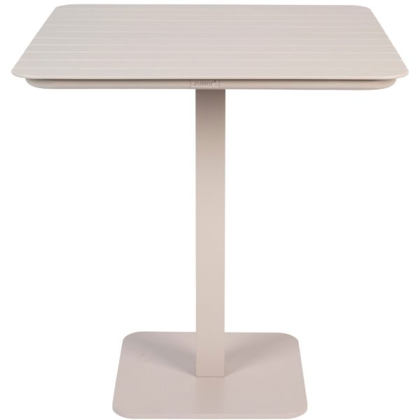 Bílý kovový zahradní bistro stůl ZUIVER VONDEL 71 x 71 cm  - Výška75 cm- Šířka 71 cm