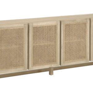Dřevěná skříňka Kave Home Rexit 180 x 78 cm  - Výška78 cm- Šířka 180 cm