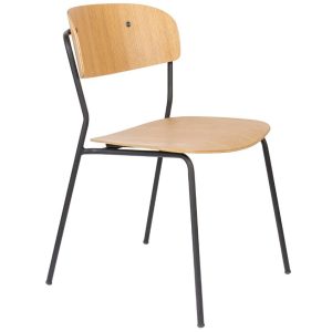 White Label Dřevěná jídelní židle WLL Jolien  - Výška78 cm- Šířka 49 cm