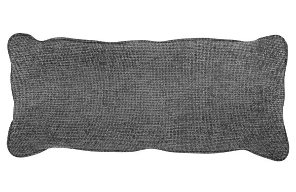 Hoorns Tmavě šedý látkový polštář Bearny 30 x 70 cm  - Výška30 cm- Šířka 70 cm