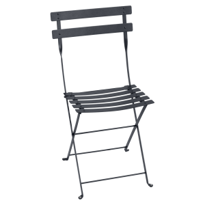 Antracitová kovová skládací židle Fermob Bistro  - Šířka39