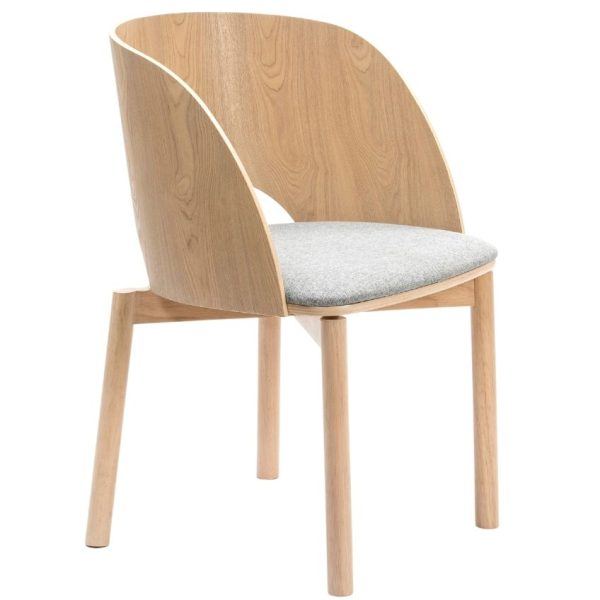 Jasanová jídelní židle Teulat Dam  - Výška78 cm- Šířka 50 cm