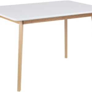 Scandi Bílý dřevěný jídelní stůl Corby 120x80 cm  - Výška75