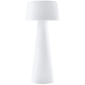 Pedrali Bílá plastová zahradní lampa TIME OUT  - Výška190 cm- Průměr 80 cm