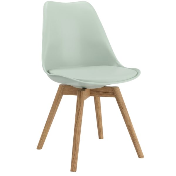 Šedo zelená plastová jídelní židle Tenzo Gina  - Výška83