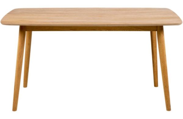 Scandi Přírodní dubový jídelní stůl Nagy 150 x 80 cm  - Výška75