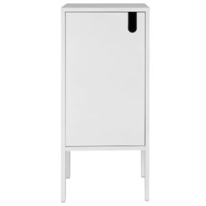 Matně bílá lakovaná skříňka Tenzo Uno 40 x 40 cm  - Výška89 cm- Šířka 40 cm