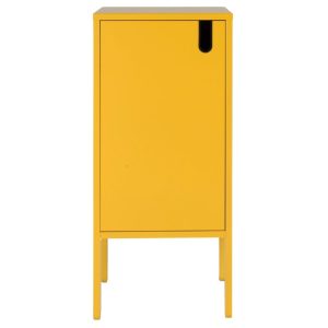 Matně hořčicově žlutá lakovaná skříňka Tenzo Uno 40 x 40 cm  - Výška89 cm- Šířka 40 cm