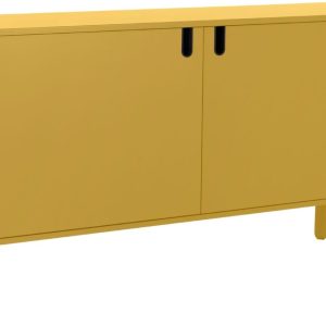 Matně hořčicově žlutá lakovaná komoda Tenzo Uno 148 x 40 cm  - Výška89 cm- Šířka 148 cm