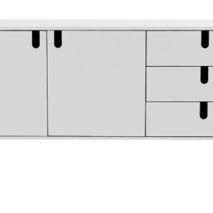 Matně bílá lakovaná komoda Tenzo Uno 171 x 46 cm  - Výška86 cm- Šířka 171 cm