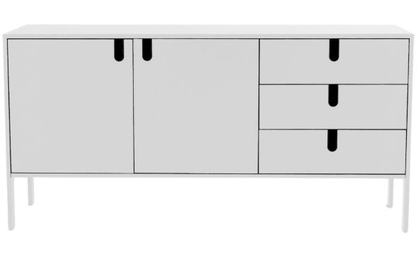 Matně bílá lakovaná komoda Tenzo Uno 171 x 46 cm  - Výška86 cm- Šířka 171 cm