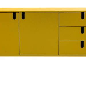 Matně hořčicově žlutá lakovaná komoda Tenzo Uno 171 x 46 cm  - Výška86 cm- Šířka 171 cm