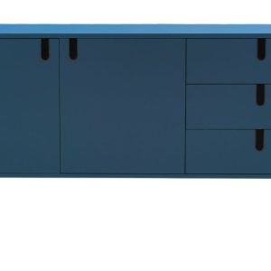 Matně petrolejově modrá lakovaná komoda Tenzo Uno 171 x 46 cm  - Výška86 cm- Šířka 171 cm