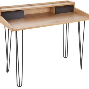 Moebel Living Dubový pracovní stůl Presa 110 x 60 cm  - Šířka110 cm- Hloubka 60 cm