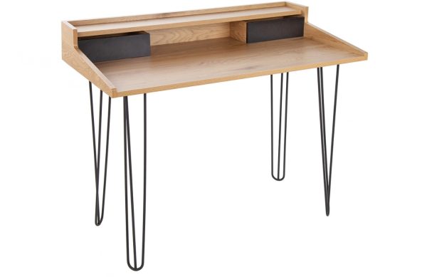 Moebel Living Dubový pracovní stůl Presa 110 x 60 cm  - Šířka110 cm- Hloubka 60 cm