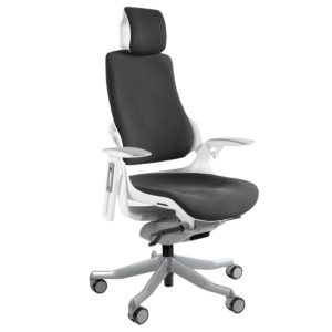 Office 360 Černá designová kancelářská židle Master A02  - Výška117-137 cm- Šířka 68 cm
