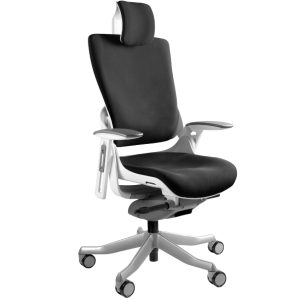 Office 360 Černá látková kancelářská židle Master E02  - Výška117-137 cm- Šířka 69 cm
