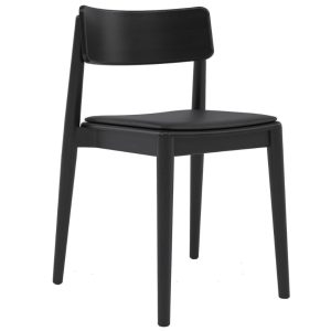 Take Me Home Černá buková jídelní židle Dante  - Výška76 cm- Šířka 48 cm