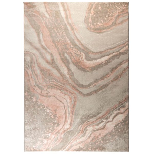Šedo růžový látkový koberec Zuiver Solar 200 x 290 cm  - Šířka200 cm- Délka 290 cm