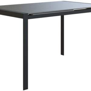 Tmavě šedý keramický rozkládací jídelní stůl Miotto Carolina 122/182 x 76 cm  - Výška76 cm- Šířka 122/182 cm