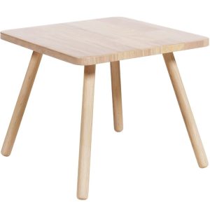 Dřevěný dětský stůl Kave Home Dilcia 55 x 55 cm  - Výška48 cm- Šířka 155 cm