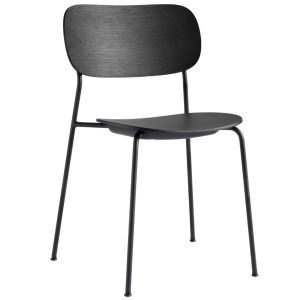 Audo CPH Černá dubová jídelní židle AUDO CO  - Výška80 cm- Šířka 52 cm