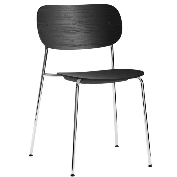 Audo CPH Černá dubová jídelní židle AUDO CO II.  - Výška80 cm- Šířka 52 cm